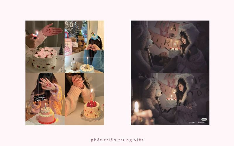 Ảnh sinh nhật nghệ thuật